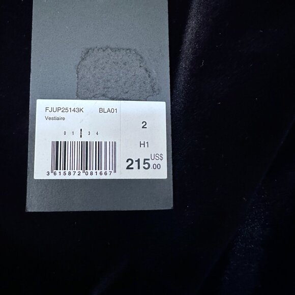 NWT | The Kooples | Black Velvet | Ruched Mini Skirt - Picture 8 of 10